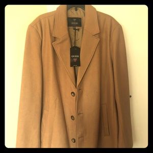 Guess Camel/Tan wool Top Coat - Brand new!